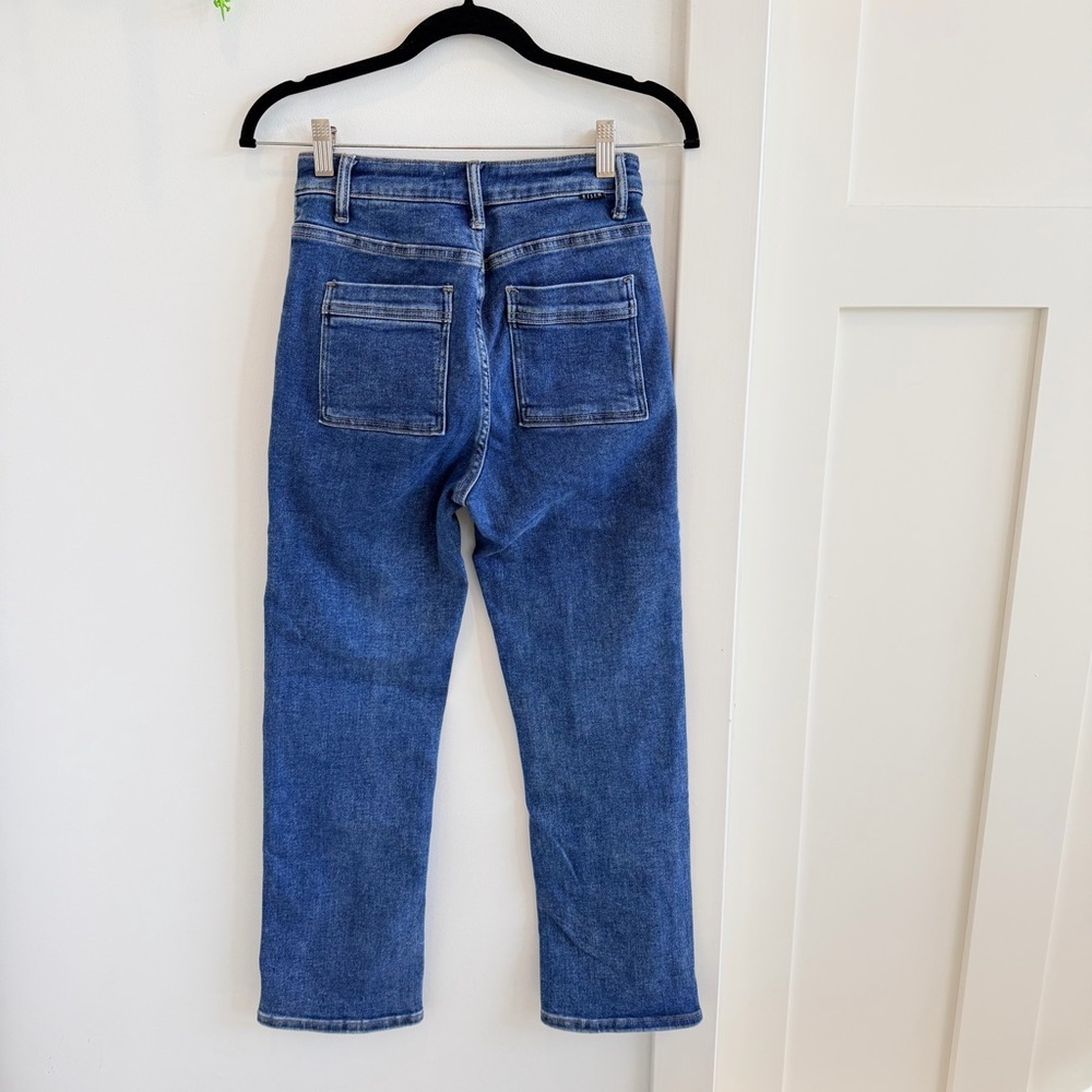 Risen High Rise Women's Ankle Straight Leg Stretchy Cotton Denim Jeans Size 3/26 - Picture 6 of 13
